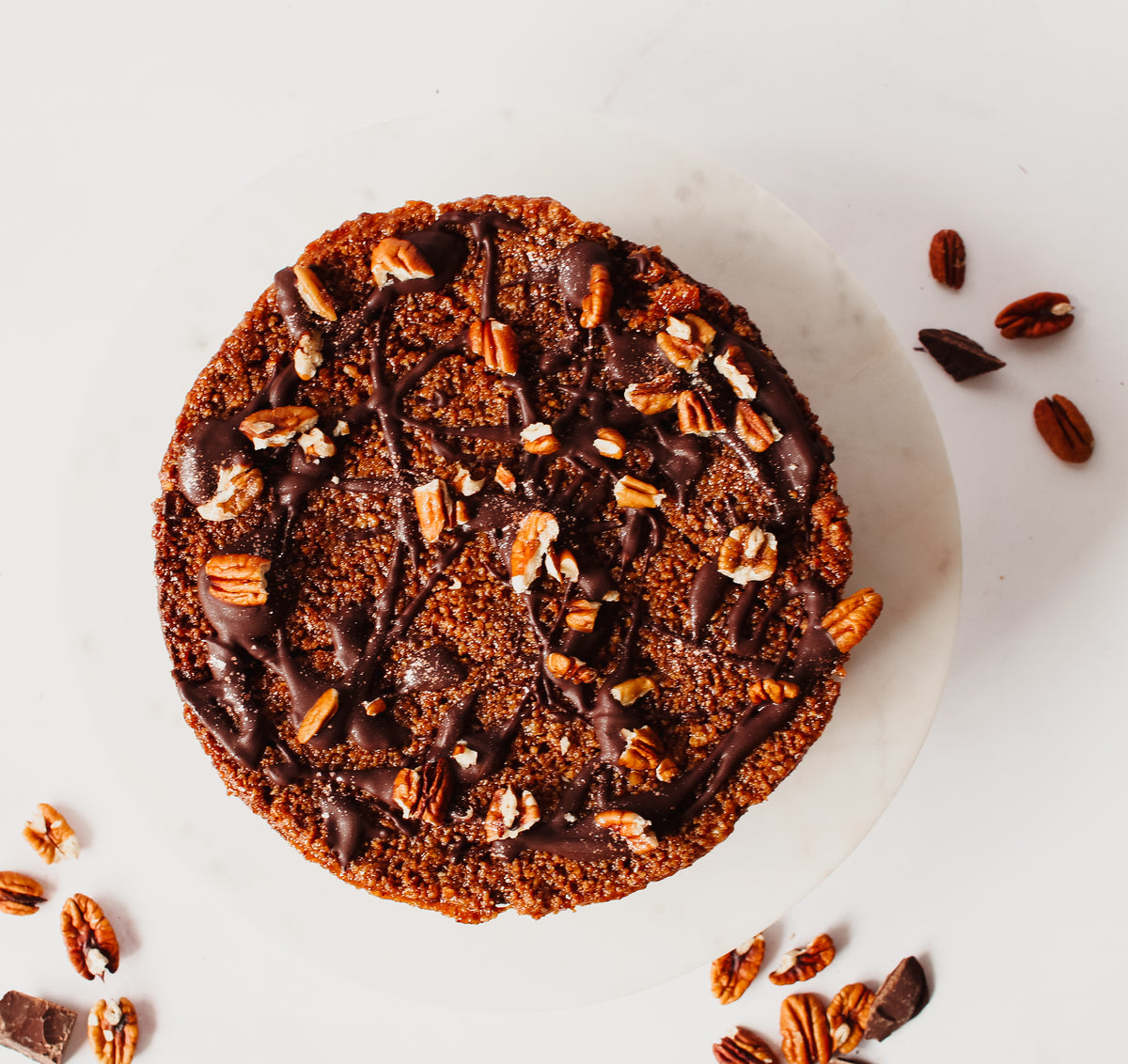 Pecan Wafer Chocolate Mousse Cake