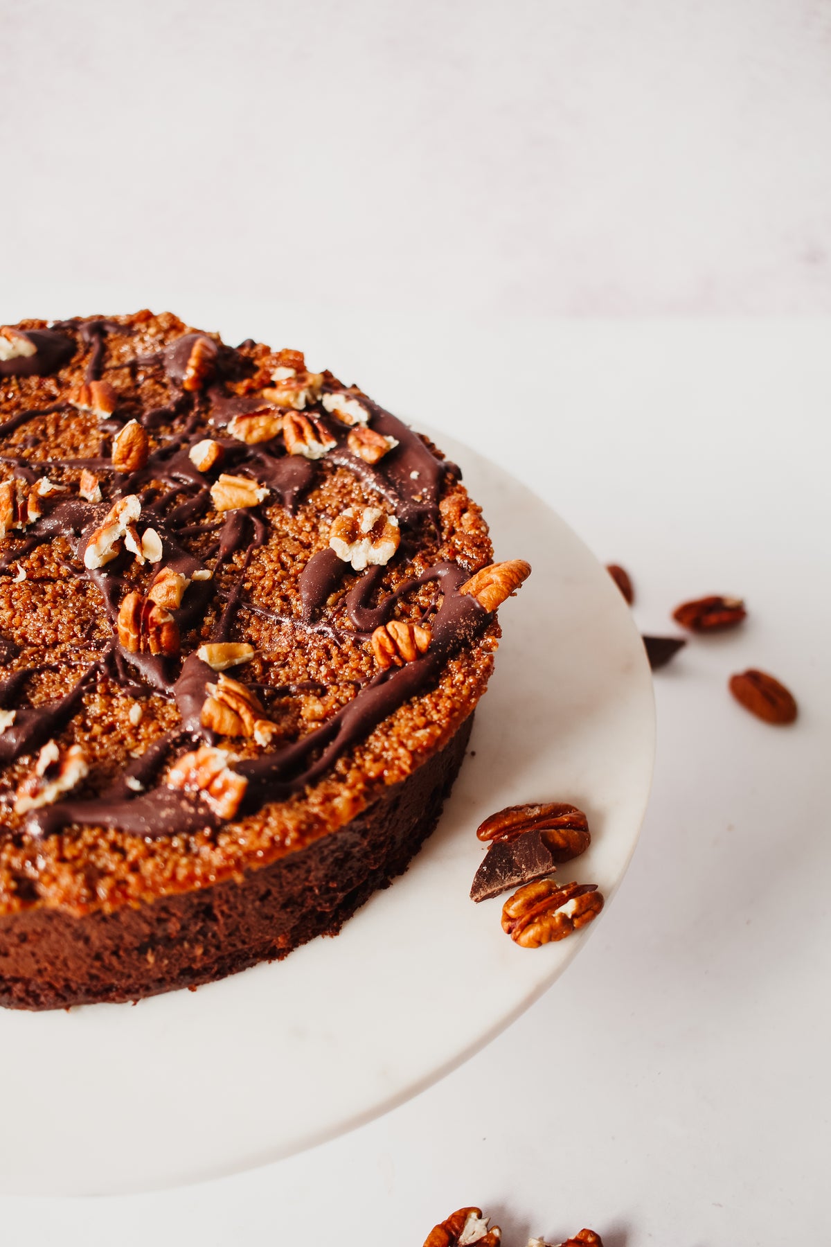 Pecan Wafer Chocolate Mousse Cake