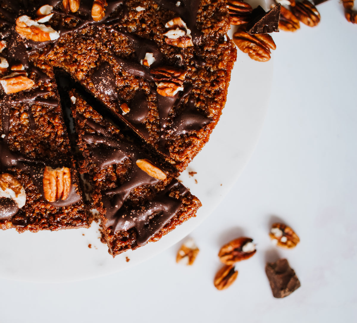 Pecan Wafer Chocolate Mousse Cake