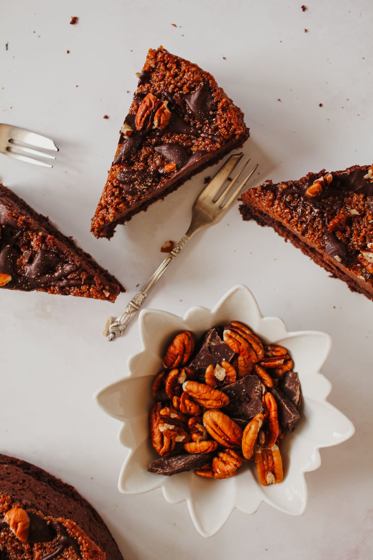 Pecan Wafer Chocolate Mousse Cake